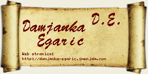 Damjanka Egarić vizit kartica